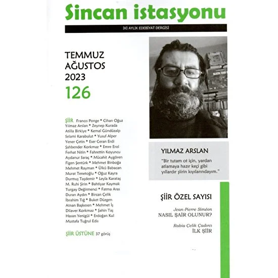 Sincan İstasyonu 126. Sayı Raflarda yerini aldı. Abone olarak dergimizin size daha düzenli ulaşmasını sağlayabilirsiniz.